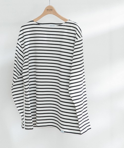 FORK&SPOON（フォークアンドスプーン）の「FORK&SPOON　ボートネックボーダー（Tシャツ/カットソー・メンズ・レッド系その他/オフホワイト/グリーン系その他/ブラック系その他/イエロー系その他/ブルー系その他・3/4/5）」の3枚目の写真