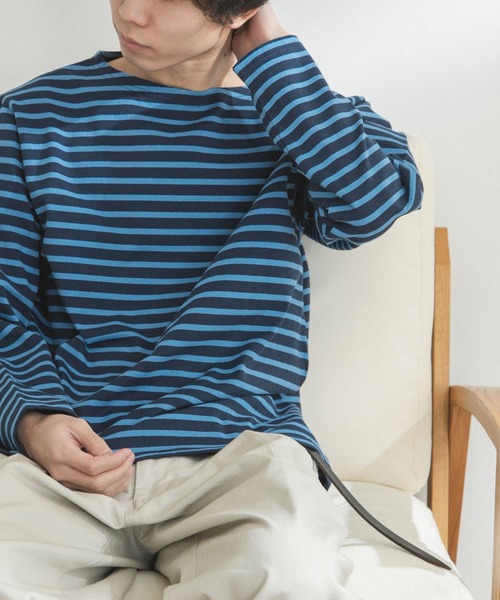 FORK&SPOON（フォークアンドスプーン）の「FORK&SPOON　ボートネックボーダー（Tシャツ/カットソー・メンズ・レッド系その他/オフホワイト/グリーン系その他/ブラック系その他/イエロー系その他/ブルー系その他・3/4/5）」の17枚目の写真