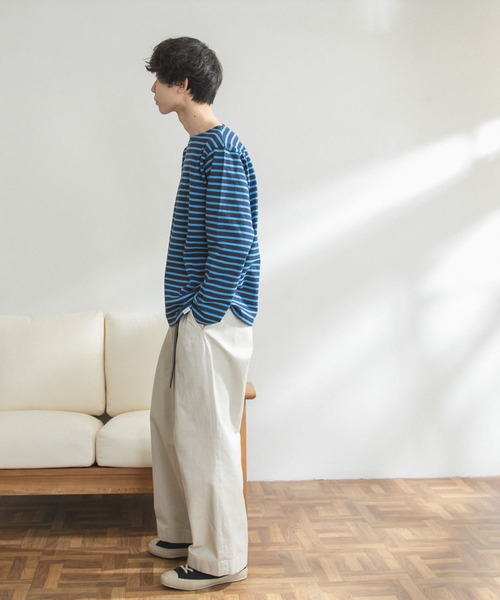 FORK&SPOON（フォークアンドスプーン）の「FORK&SPOON　ボートネックボーダー（Tシャツ/カットソー・メンズ・レッド系その他/オフホワイト/グリーン系その他/ブラック系その他/イエロー系その他/ブルー系その他・3/4/5）」の20枚目の写真