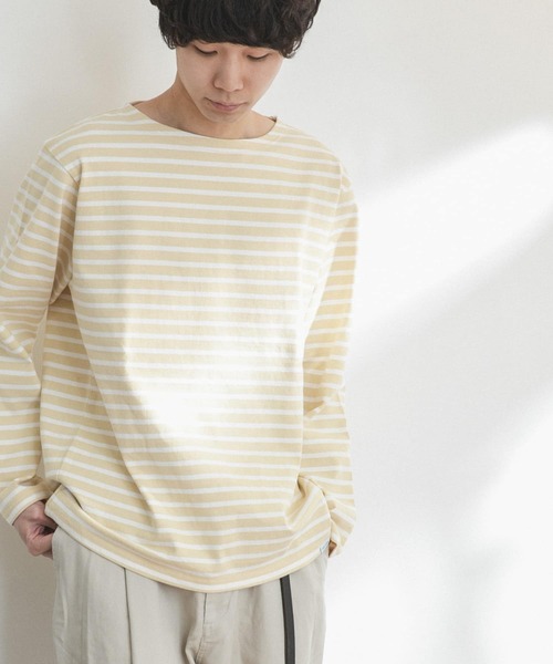 FORK&SPOON（フォークアンドスプーン）の「FORK&SPOON　ボートネックボーダー（Tシャツ/カットソー・メンズ・レッド系その他/オフホワイト/グリーン系その他/ブラック系その他/イエロー系その他/ブルー系その他・3/4/5）」の22枚目の写真