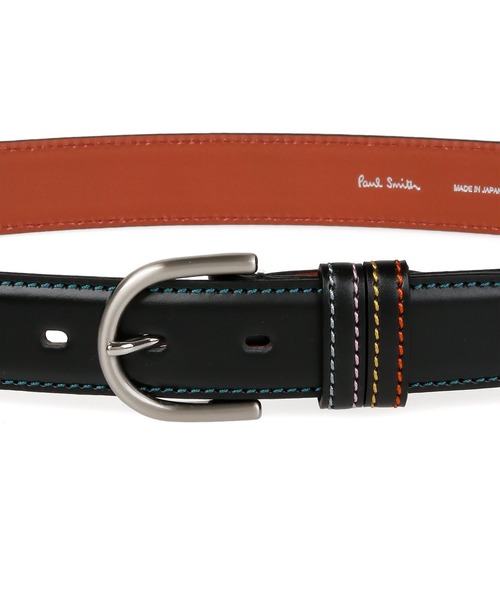 【ぱんだぱん】Paul Smithマルチカラー レザーベルト Paul Smith（ポールスミス）の「マルチカラーステッチ レザー