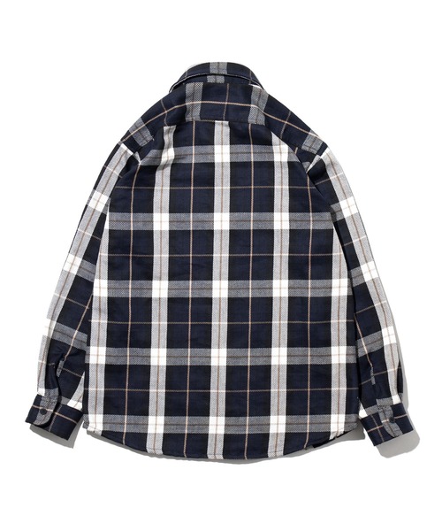 APPLEBUM（アップルバム）の「Indigo Check Nel Shirt（シャツ/ブラウス・メンズ・ネイビー/ブルー系その他・MEDIUM/LARGE/X-LARGE/XX-LARGE）」の3枚目の写真