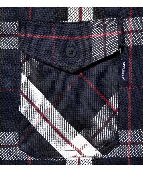 APPLEBUM（アップルバム）の「Indigo Check Nel Shirt（シャツ/ブラウス・メンズ・ネイビー/ブルー系その他・MEDIUM/LARGE/X-LARGE/XX-LARGE）」の11枚目の写真