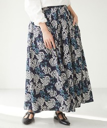 CRAFT STANDARD BOUTIQUE | コットンSwagプリントギャザースカート ＊(スカート)