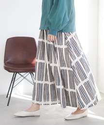CRAFT STANDARD BOUTIQUE | コットンSwagプリントギャザースカート ＊(スカート)