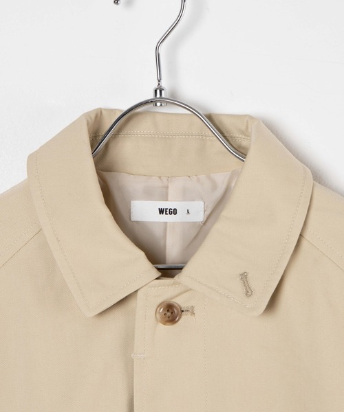 WEGO（ウィゴー）の「WEGO/ツイルステンカラーコート（ステンカラーコート・メンズ・ベージュ系その他/ライトベージュ・MEDIUM/LARGE）」の11枚目の写真