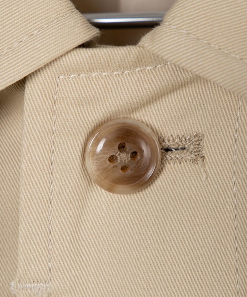 WEGO（ウィゴー）の「WEGO/ツイルステンカラーコート（ステンカラーコート・メンズ・ベージュ系その他/ライトベージュ・MEDIUM/LARGE）」の9枚目の写真