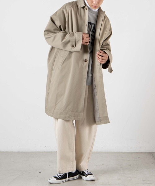 WEGO（ウィゴー）の「WEGO/ツイルステンカラーコート（ステンカラーコート・メンズ・ベージュ系その他/ライトベージュ・MEDIUM/LARGE）」の15枚目の写真