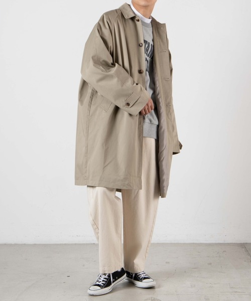 WEGO（ウィゴー）の「WEGO/ツイルステンカラーコート（ステンカラーコート・メンズ・ベージュ系その他/ライトベージュ・MEDIUM/LARGE）」の16枚目の写真