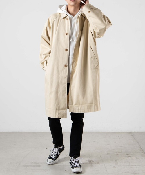 WEGO（ウィゴー）の「WEGO/ツイルステンカラーコート（ステンカラーコート・メンズ・ベージュ系その他/ライトベージュ・MEDIUM/LARGE）」の17枚目の写真