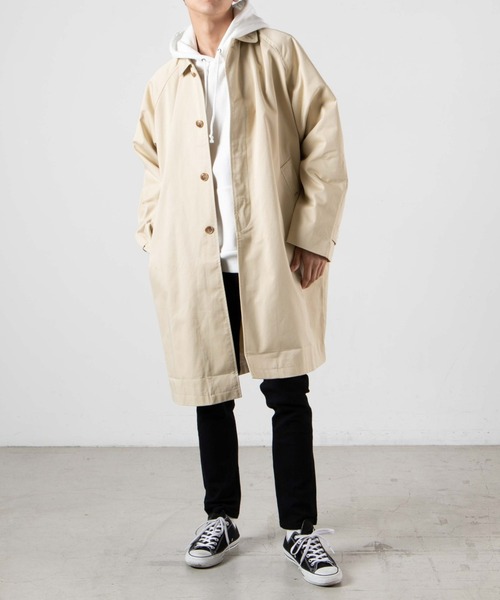 WEGO（ウィゴー）の「WEGO/ツイルステンカラーコート（ステンカラーコート・メンズ・ベージュ系その他/ライトベージュ・MEDIUM/LARGE）」の18枚目の写真