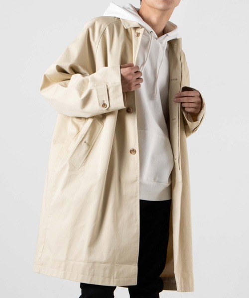 WEGO（ウィゴー）の「WEGO/ツイルステンカラーコート（ステンカラーコート・メンズ・ベージュ系その他/ライトベージュ・MEDIUM/LARGE）」の21枚目の写真