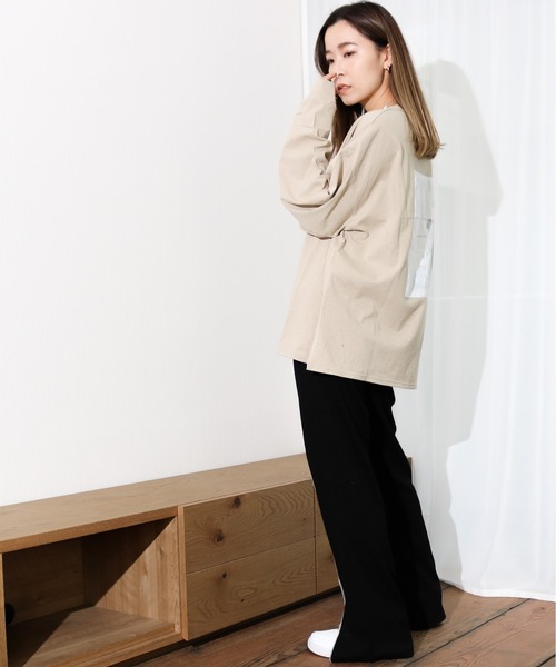 Per sist ence(パーシエンス)の「Per sist ence/パーシエンス フロントメロウフレアパンツ(その他パンツ・レディース・ミント/ベージュ/ブラック・FREE)」の22枚目の写真