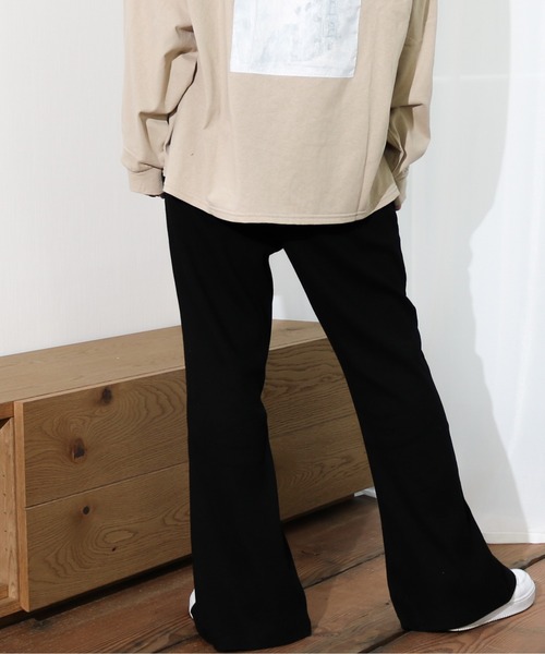 Per sist ence(パーシエンス)の「Per sist ence/パーシエンス フロントメロウフレアパンツ(その他パンツ・レディース・ミント/ベージュ/ブラック・FREE)」の20枚目の写真