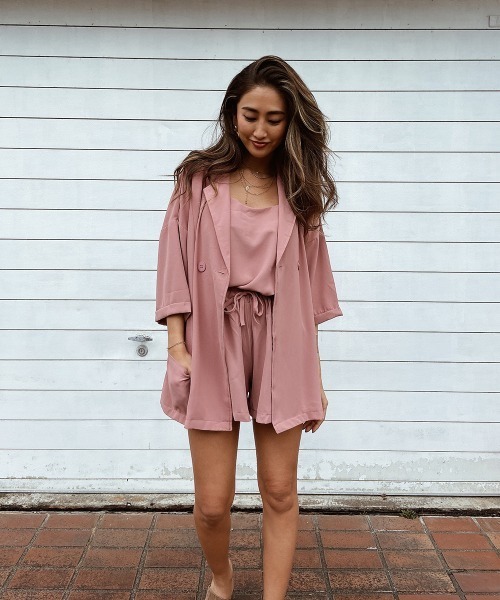 esutoreja（エストレジャ）の「ショートジャケット3点セットアップ（セットアップ・レディース・ブラック/ピンク/ブルー・FREE）」の14枚目の写真