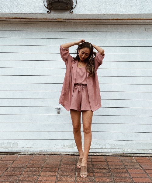 esutoreja（エストレジャ）の「ショートジャケット3点セットアップ（セットアップ・レディース・ブラック/ピンク/ブルー・FREE）」の16枚目の写真