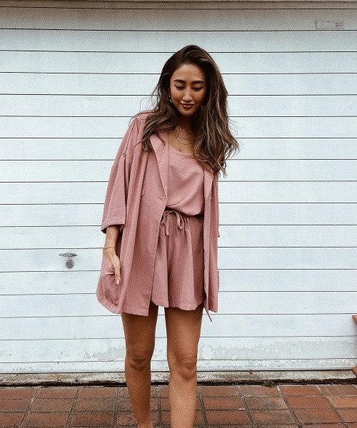 esutoreja（エストレジャ）の「ショートジャケット3点セットアップ（セットアップ・レディース・ブラック/ピンク/ブルー・FREE）」の11枚目の写真