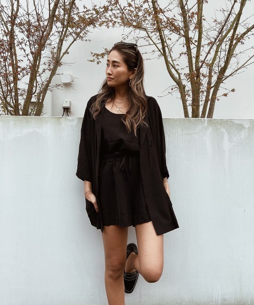 esutoreja（エストレジャ）の「ショートジャケット3点セットアップ（セットアップ・レディース・ブラック/ピンク/ブルー・FREE）」の15枚目の写真