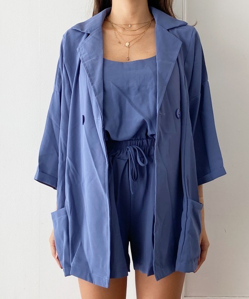 esutoreja（エストレジャ）の「ショートジャケット3点セットアップ（セットアップ・レディース・ブラック/ピンク/ブルー・FREE）」の22枚目の写真