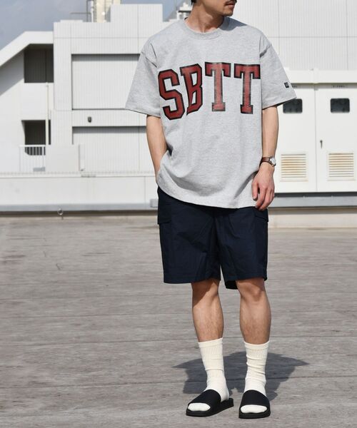 SHIPS any（シップス エニィ）の「SHIPS any: カレッジ プリント 半袖 Tシャツ グレー◇（Tシャツ/カットソー・メンズ・グレー・SMALL/MEDIUM/LARGE/X-LARGE）」の6枚目の写真