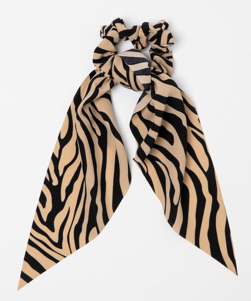 WEGO(ウィゴー)の「WEGO/ゼブラ柄リボンシュシュ(シュシュ・レディース・その他1/その他2/その他3・FREE)」の2枚目の写真