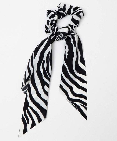 WEGO(ウィゴー)の「WEGO/ゼブラ柄リボンシュシュ(シュシュ・レディース・その他1/その他2/その他3・FREE)」の3枚目の写真