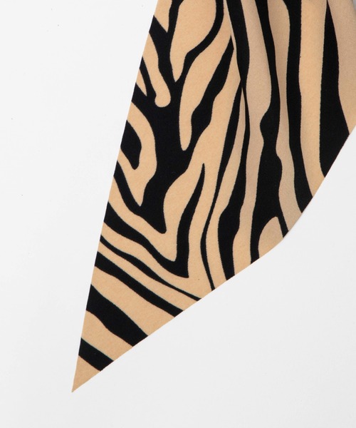 WEGO(ウィゴー)の「WEGO/ゼブラ柄リボンシュシュ(シュシュ・レディース・その他1/その他2/その他3・FREE)」の5枚目の写真