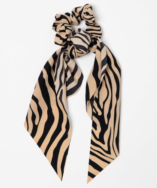 WEGO(ウィゴー)の「WEGO/ゼブラ柄リボンシュシュ(シュシュ・レディース・その他1/その他2/その他3・FREE)」の4枚目の写真