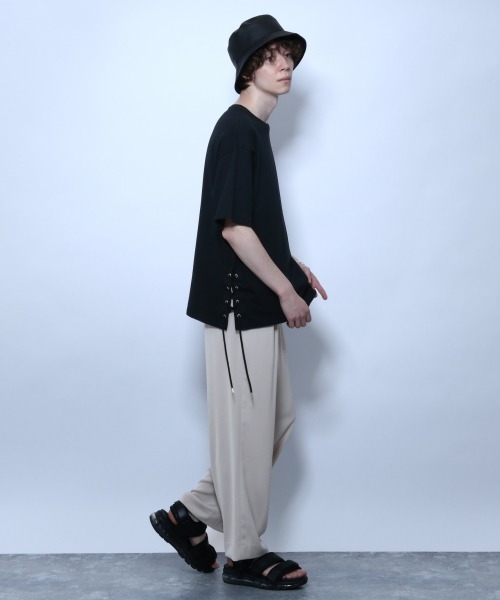 HARE（ハレ）の「ロープデザインカットソー(HARE)（Tシャツ/カットソー・メンズ・オフホワイト/ブラック/ライトブルー・SMALL/MEDIUM）」の13枚目の写真