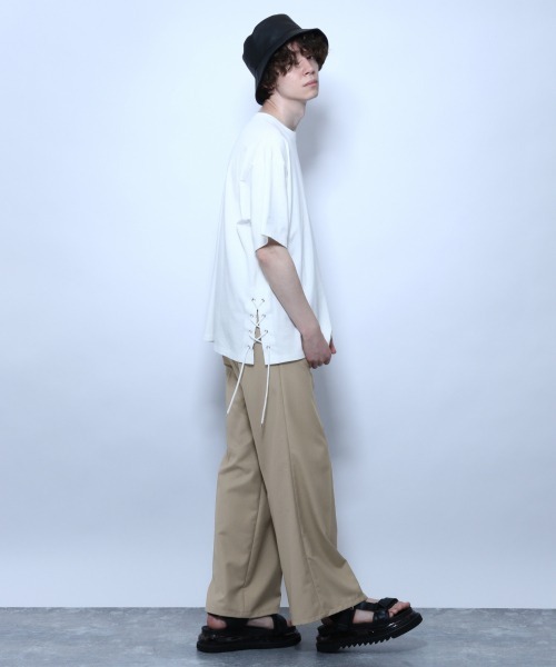 HARE（ハレ）の「ロープデザインカットソー(HARE)（Tシャツ/カットソー・メンズ・オフホワイト/ブラック/ライトブルー・SMALL/MEDIUM）」の15枚目の写真