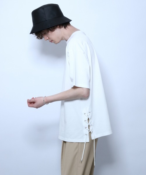 HARE（ハレ）の「ロープデザインカットソー(HARE)（Tシャツ/カットソー・メンズ・オフホワイト/ブラック/ライトブルー・SMALL/MEDIUM）」の17枚目の写真