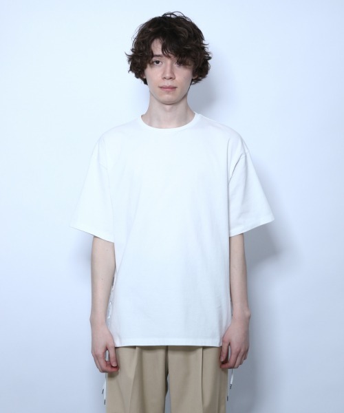 HARE（ハレ）の「ロープデザインカットソー(HARE)（Tシャツ/カットソー・メンズ・オフホワイト/ブラック/ライトブルー・SMALL/MEDIUM）」の9枚目の写真
