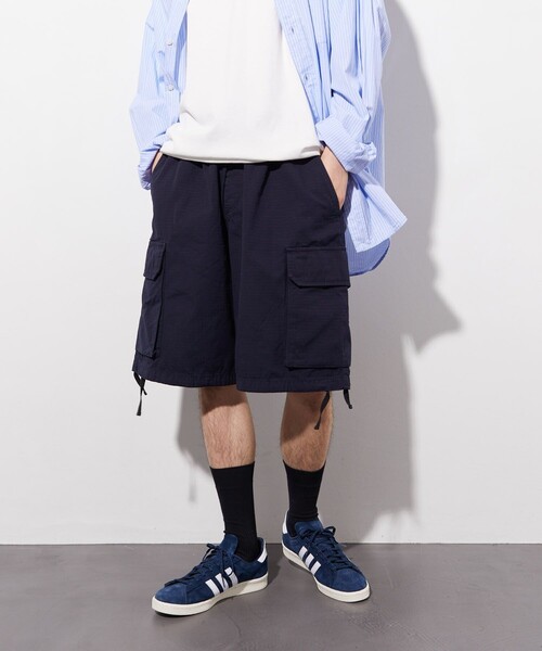 FREAK'S STORE（フリークスストア）の「ユーロミリタリーカーゴショーツ/イージーパンツ/カーゴパンツ（カーゴパンツ・メンズ・ネイビー/モスグリーン/グリーン系その他/ブルー系その他/インディゴブルー・SMALL/MEDIUM/LARGE）」の4枚目の写真