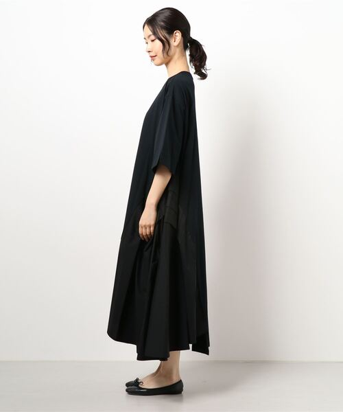 FRAPBOIS(フラボア)の「フォルドワンピ(ワンピース・レディース・ブラック/ブルー・1/0)」の3枚目の写真