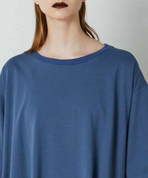 FRAPBOIS(フラボア)の「フォルドワンピ(ワンピース・レディース・ブラック/ブルー・1/0)」の6枚目の写真