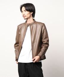 MONSIEUR NICOLE | ライダースブルゾン(ライダースジャケット)