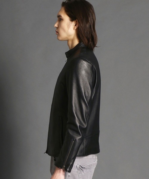 MONSIEUR NICOLE（ムッシュニコル）の「ライダースブルゾン（ライダースジャケット・メンズ・ネイビー/ブラック/チャコールグレー/ベージュ・MEDIUM/LARGE/X-LARGE）」の11枚目の写真