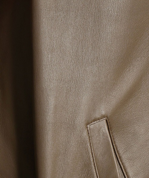 MONSIEUR NICOLE（ムッシュニコル）の「ライダースブルゾン（ライダースジャケット・メンズ・ネイビー/ブラック/チャコールグレー/ベージュ・MEDIUM/LARGE/X-LARGE）」の20枚目の写真