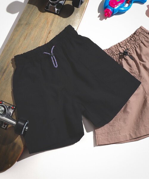 BREEZE by saori（ブリーズバイサオリ）の「WEB限定 ウエストコードハーフパンツ_水陸両用【BREEZE by saori】（その他パンツ・キッズ・イエロー/ブラック/ベージュ・100/90/120/130/140/150/110）」の2枚目の写真