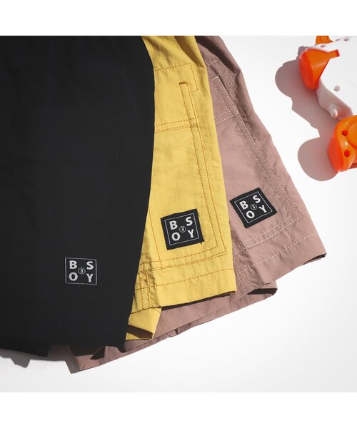 BREEZE by saori（ブリーズバイサオリ）の「WEB限定 ウエストコードハーフパンツ_水陸両用【BREEZE by saori】（その他パンツ・キッズ・イエロー/ブラック/ベージュ・100/90/120/130/140/150/110）」の9枚目の写真