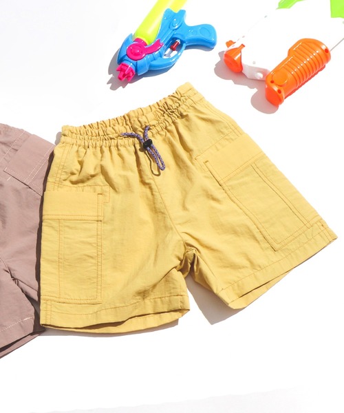 BREEZE by saori（ブリーズバイサオリ）の「WEB限定 ウエストコードハーフパンツ_水陸両用【BREEZE by saori】（その他パンツ・キッズ・イエロー/ブラック/ベージュ・100/90/120/130/140/150/110）」の3枚目の写真