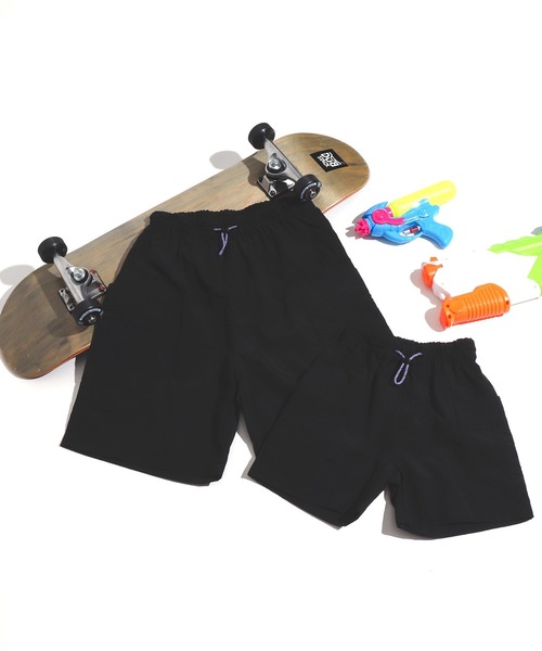 BREEZE by saori（ブリーズバイサオリ）の「WEB限定 ウエストコードハーフパンツ_水陸両用【BREEZE by saori】（その他パンツ・キッズ・イエロー/ブラック/ベージュ・100/90/120/130/140/150/110）」の5枚目の写真