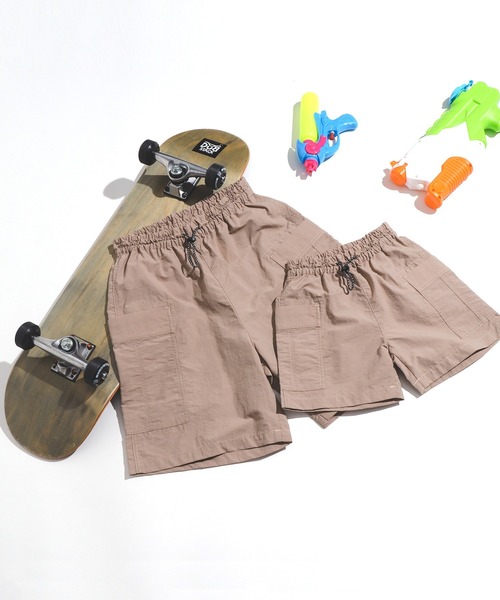 BREEZE by saori（ブリーズバイサオリ）の「WEB限定 ウエストコードハーフパンツ_水陸両用【BREEZE by saori】（その他パンツ・キッズ・イエロー/ブラック/ベージュ・100/90/120/130/140/150/110）」の7枚目の写真