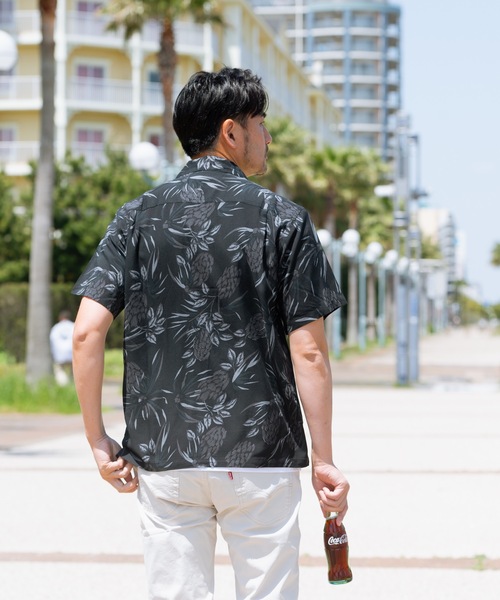 JEANS MATE（ジーンズメイト）の「接触冷感 レーヨン オープンカラー（開襟）アロハシャツ（シャツ/ブラウス・メンズ・その他1/その他2/その他3/その他4/その他5/その他6/その他7/その他8/その他9/その他10・MEDIUM/LARGE/X-LARGE/XX-LARGE）」の13枚目の写真