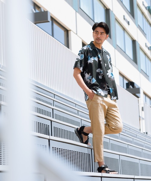 JEANS MATE（ジーンズメイト）の「接触冷感 レーヨン オープンカラー（開襟）アロハシャツ（シャツ/ブラウス・メンズ・その他1/その他2/その他3/その他4/その他5/その他6/その他7/その他8/その他9/その他10・MEDIUM/LARGE/X-LARGE/XX-LARGE）」の17枚目の写真