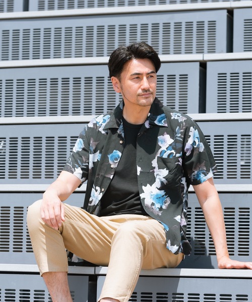 JEANS MATE（ジーンズメイト）の「接触冷感 レーヨン オープンカラー（開襟）アロハシャツ（シャツ/ブラウス・メンズ・その他1/その他2/その他3/その他4/その他5/その他6/その他7/その他8/その他9/その他10・MEDIUM/LARGE/X-LARGE/XX-LARGE）」の18枚目の写真