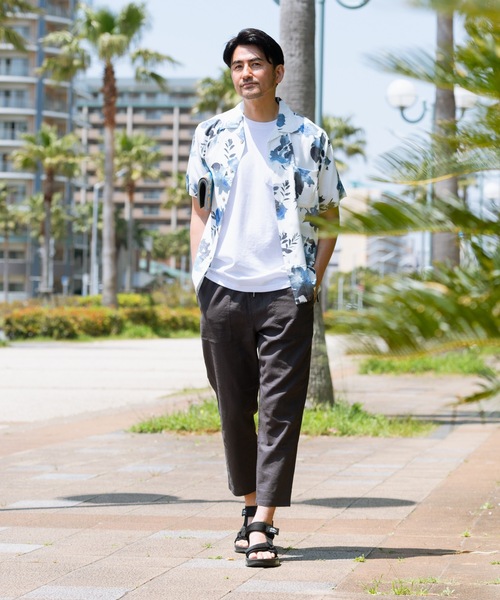 JEANS MATE（ジーンズメイト）の「接触冷感 レーヨン オープンカラー（開襟）アロハシャツ（シャツ/ブラウス・メンズ・その他1/その他2/その他3/その他4/その他5/その他6/その他7/その他8/その他9/その他10・MEDIUM/LARGE/X-LARGE/XX-LARGE）」の19枚目の写真
