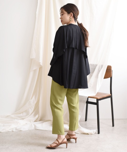 LHELBIE(レルビエ)の「ケープボレロブラウス(シャツ/ブラウス・レディース・ブラック/ピンク/アイボリー・M)」の21枚目の写真
