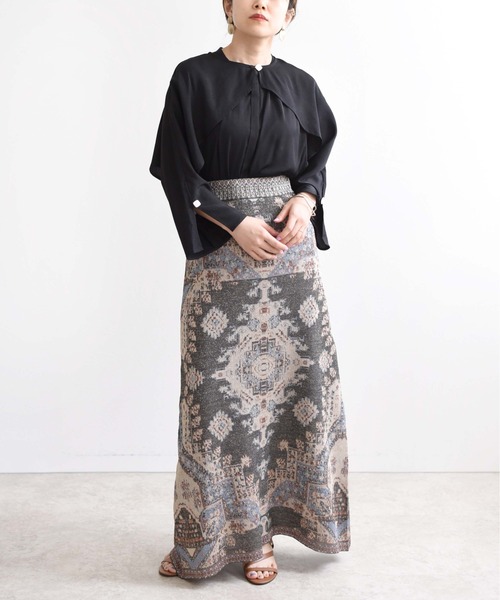 LHELBIE(レルビエ)の「ケープボレロブラウス(シャツ/ブラウス・レディース・ブラック/ピンク/アイボリー・M)」の22枚目の写真