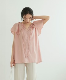 titivate | ﾌﾘﾙｶﾗｰﾉｰｽﾘｰﾌﾞﾄｯﾌﾟｽ(シャツ/ブラウス)